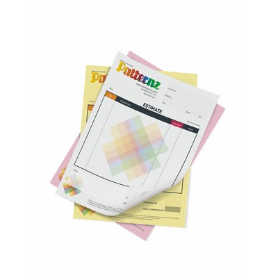5.5" x 8.5" - 2 Part NCR Forms - 5.5 x 8.5 - Full Color - Numbered