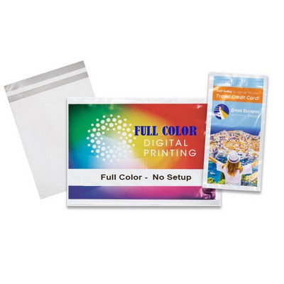 Quick Print 100+ Full Color 2 Sided Imprint White Poly Self Seal Mailers (14.25"x12")