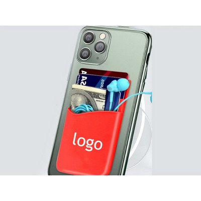 Double-Deck Adhesive Cell Phone Wallet
