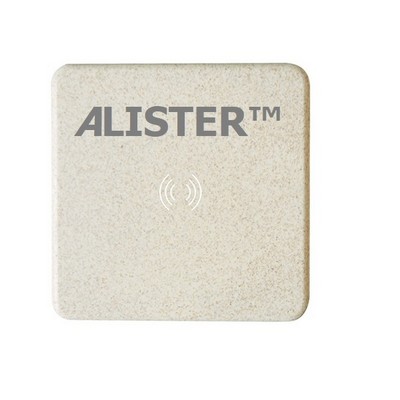 10W Square Wheat Straw Charger Pad