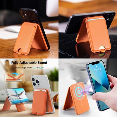 Magnetic Wallet Card Holder Adjustable Stand