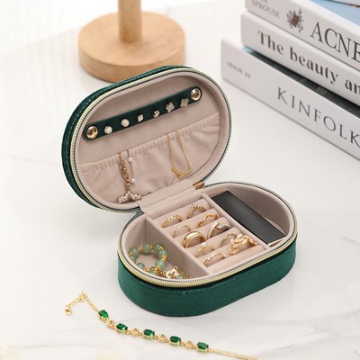 Chic Velvet Jewelry Organizer - Dual Protection Design