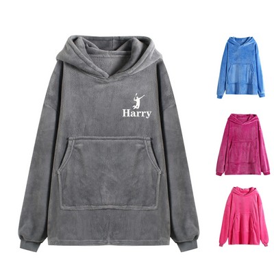 Wearable Blanket With Big Pocket