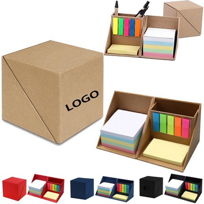 Cube Foldable Pen Holder Sticky Notes