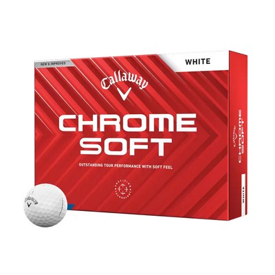 Callaway Chrome Soft Logo Golf Balls - 1 Dozen/2 Pole