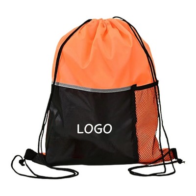 Drawstring Backpack Bottle Sports Bag