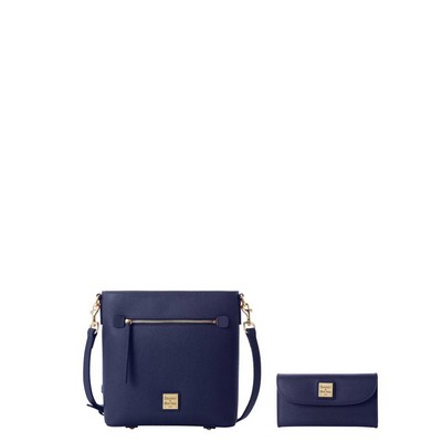 Dooney & Bourke Marine Saffiano Zip Crossbody And Continental Clutch Set