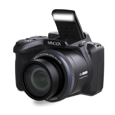Minolta 20Mp Fhd 40X Optical Zoom Bridge Camera - Black