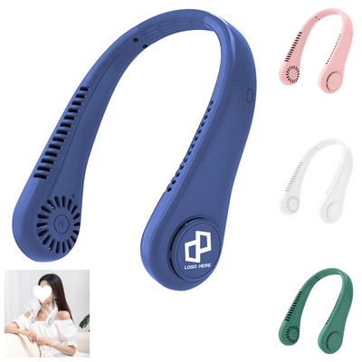 Hands-Free Neck-Hanging Bladeless Fan