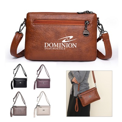 PU Leather Women Crossbody Bag