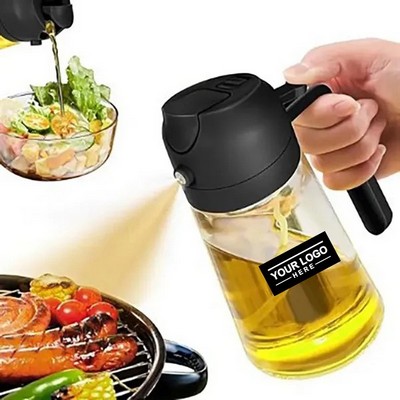 450ml Oil Dispenser Spray Bottle – Multifunctional Glass Container