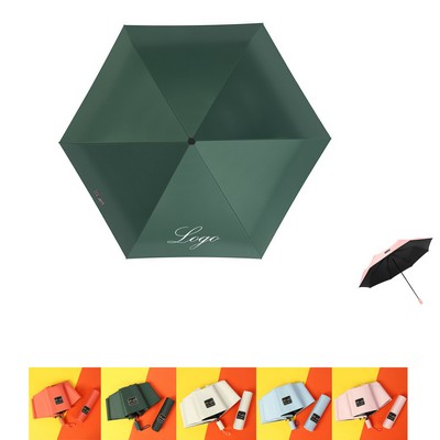 Six-Fold Capsule Mini Umbrella