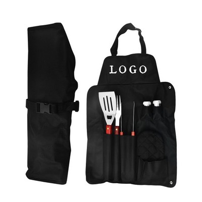 6 Piece BBQ Tool Set with Apron