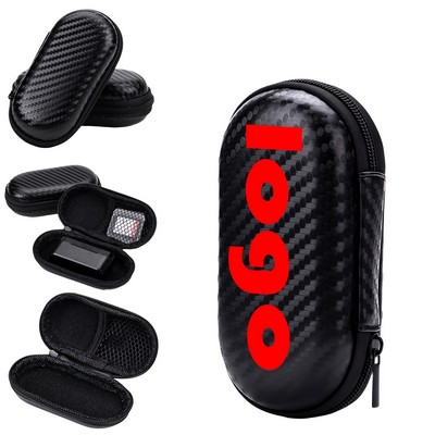 Earphone Carrying Case Holder Eva Headphone Storage Bag Small Zipper Pouch