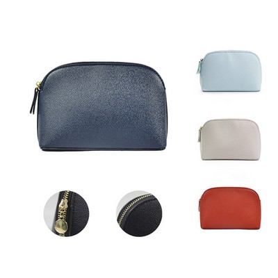 Elegant PU Shell Makeup Pouch