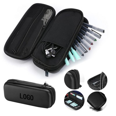 Spacious 2-Compartment EVA Zippered Pencil Pouch