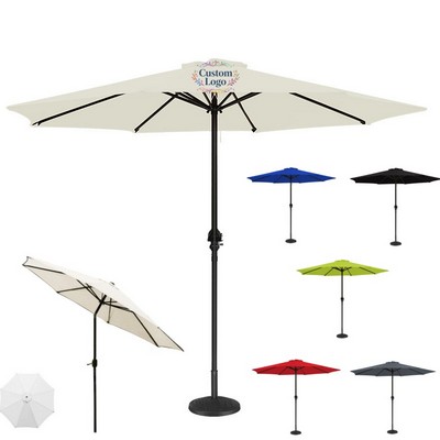 9' Aluminum Market Umbrella with Tilt