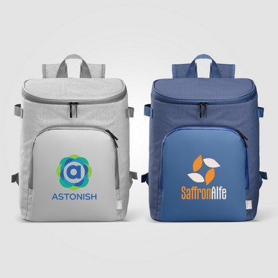 City Pack rPET PEVA Lined Cooler Backpack - 21L - Heat Transfer