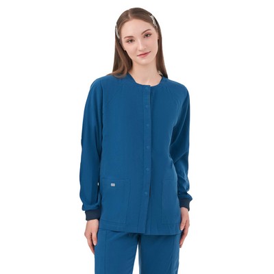 Parkley Quantum - Women's Two-Pocket CELESTE Snap Front Jacket