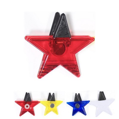 Jumbo Size Star Magnetic Memo Clip w/Strong Grip