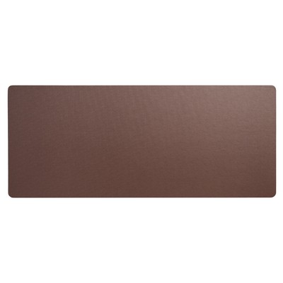 Chocolate Brown Leatherette 30" x 12.5" Conference Table Single Runner