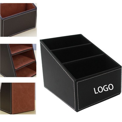Office Desktop Minimalist Leather Pen Holder