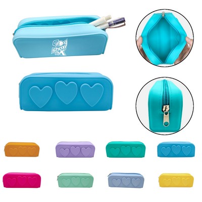 Love Silicone Pencil Case MOQ 10