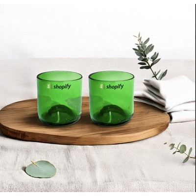 Green Wine Bottle Glass