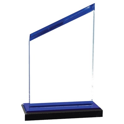 Radiance Blue Mirror Acrylic Award, 6.5"H