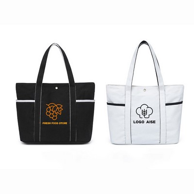 10 Oz. Recycled Cotton Canvas Tote Bag
