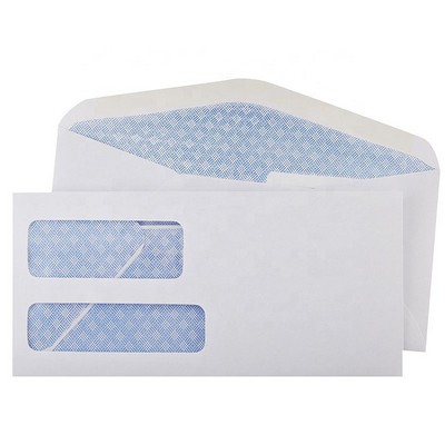 Security Tinted Business Envelope w/ Doulble Window - Self Sealing