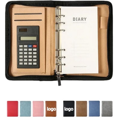 A6 PU Leather Notebook Binder