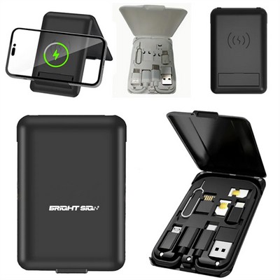 15W Multi-Port Wireless Charger & Data Cable