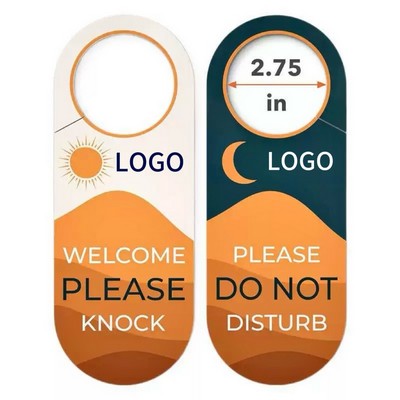 Hotel Colorful Double Sided Door Hanger Do Not Disturb and Welcome