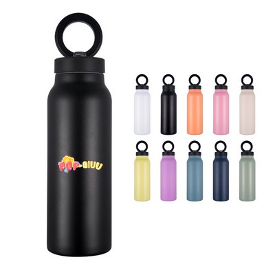 Magnetic Phone Holder Insulated Bottle-24oz.