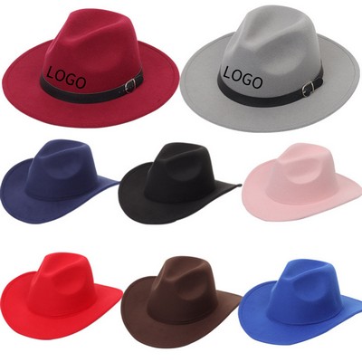 Solid Color Felt Hat
