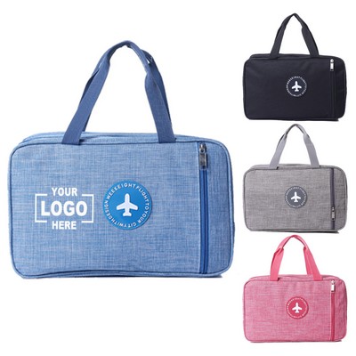 Toiletry Bag with Wet Pocket and Dry Compartment