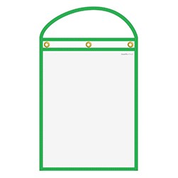 Green Neon-Stitched Work Ticket Holder