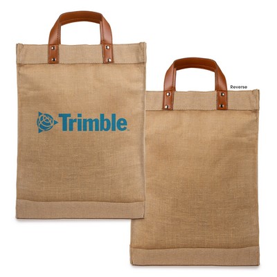 Grande Jute Luxe Tote