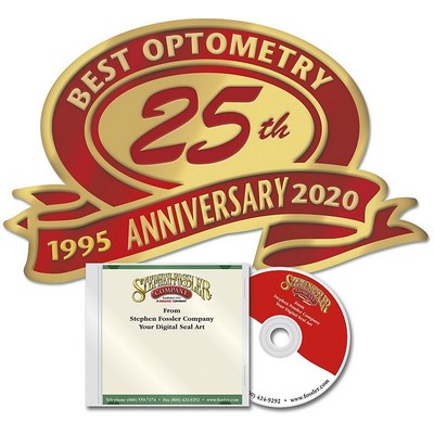 Fosler® Seals Digital Anniversary Ribbon Seals