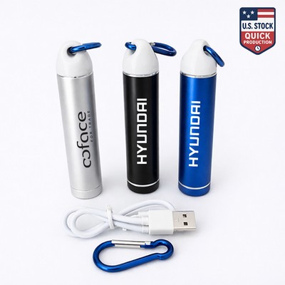 2200 mAh Aluminum Cylindrical Power Bank