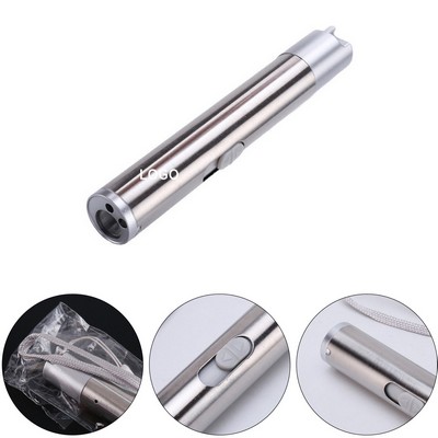 Stainless Steel Portable Mini Flashlight