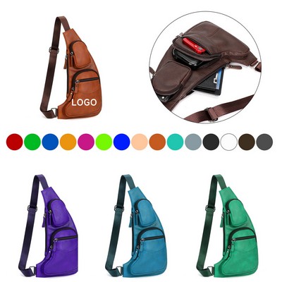 Leather Sling Shoulder Bag