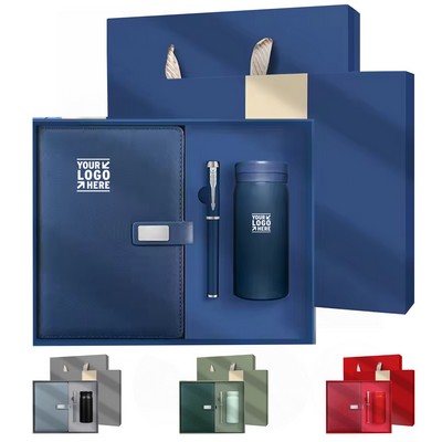 3-in-1 Cross-Pattern Feather Pen Business Gift Set