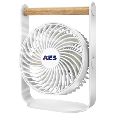 8" Desk Fan, Table Fan for Bedroom, Small Oscillating Fan, Rechargeable Desk Fan With 4 Speeds,
