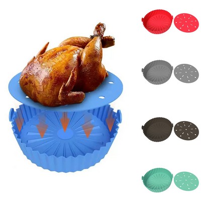 Circular Silicone Air Fryer Mat
