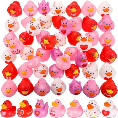 Valentines Rubber Duck,Bath Showers Accessories,Mini 2" Duckies Bath Toy