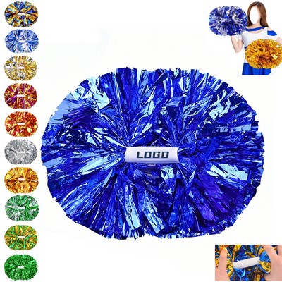 Cheerleading Pom Poms with Baton Handle
