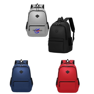 Student Bag Heavy Duty Backpack With Water Bottle Pocket