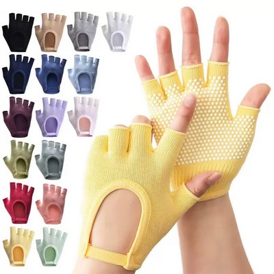 Fingerless Backless Five-Finger Yoga Gloves Anti-Slip